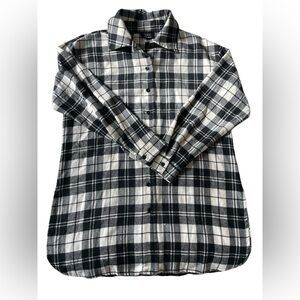 Vici Black and White Plaid Flannel Women’s Shirt